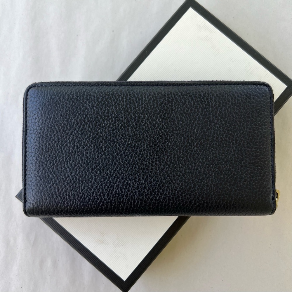 Gucci Navy Dorian Zip Wallet - Picture 4 of 11